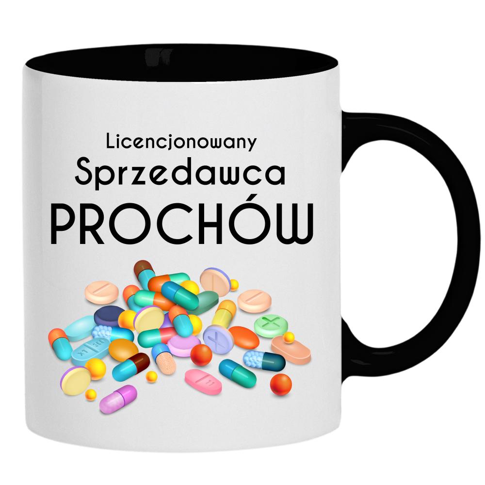 Licencjonowany sprzedawca prochów kubek ucho kolor kolor czarnyy