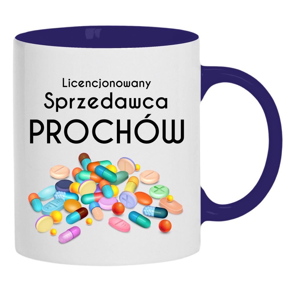 Licencjonowany sprzedawca prochów kubek ucho kolor kolor navy
