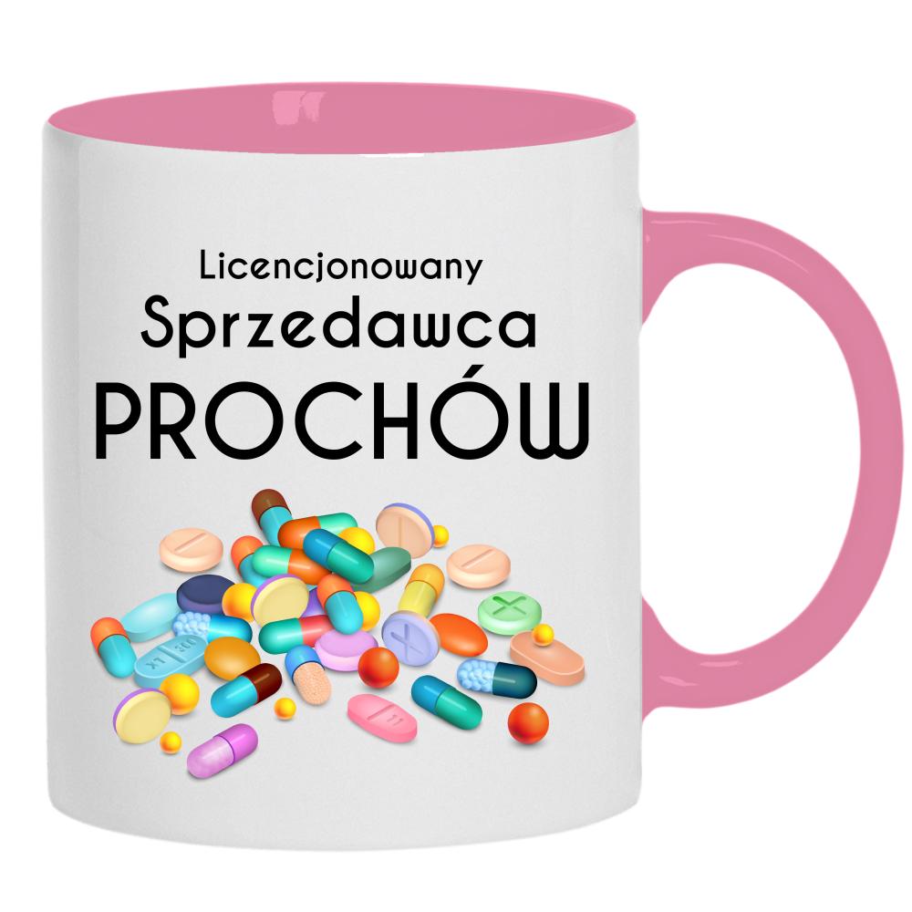 Licencjonowany sprzedawca prochów kubek ucho kolor kolor różowy