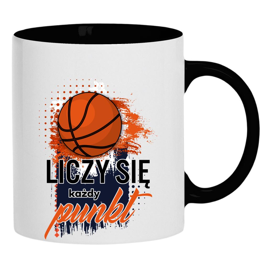 Liczy się każdy punkt kubek ucho kolor kolor czarnyy