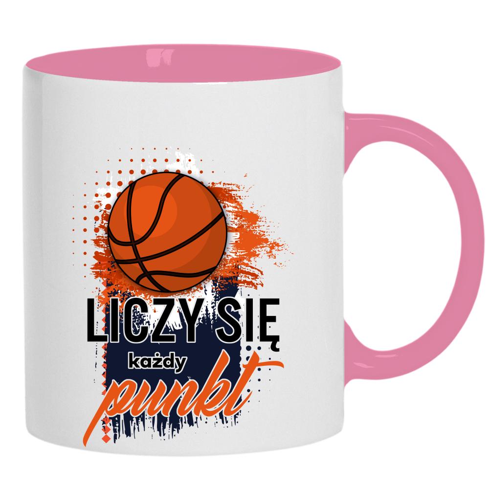 Liczy się każdy punkt kubek ucho kolor kolor różowy