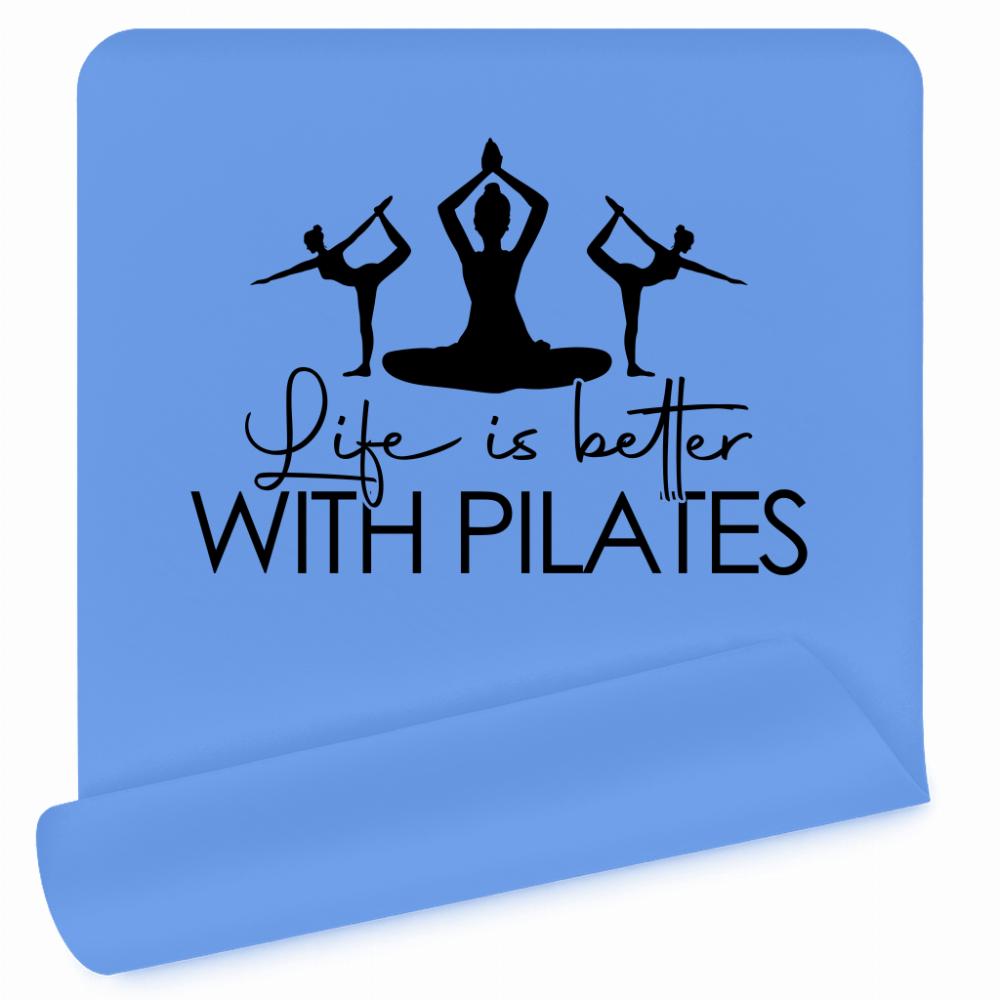Life is better with pilates mata do ćwiczeń