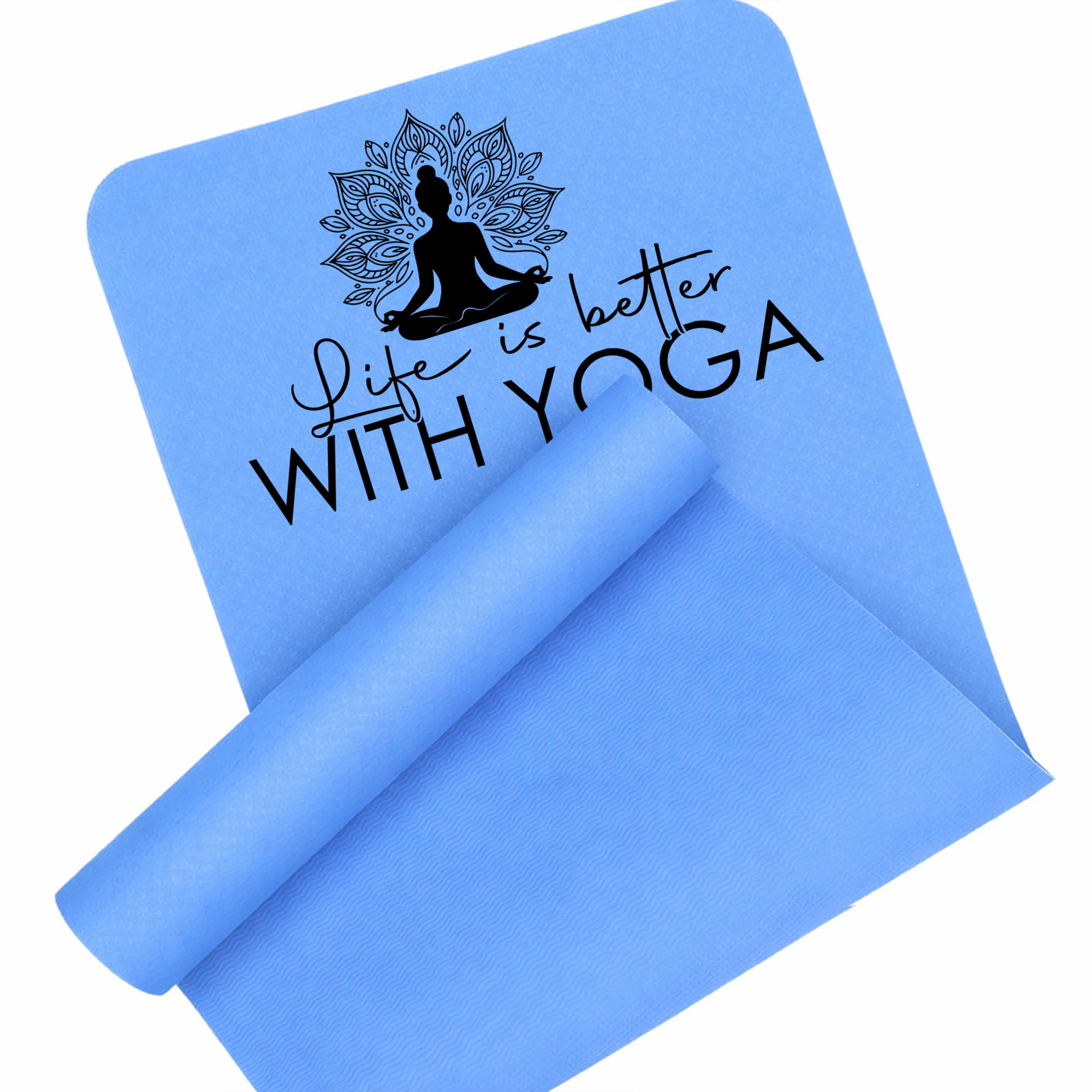 Life is better with yoga mata do ćwiczeń