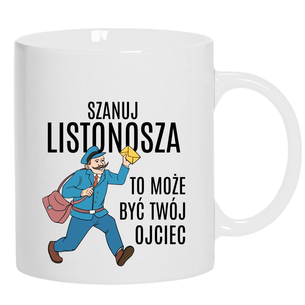 Listonosz To może być Ojciec kubek ucho kolor kolor biały
