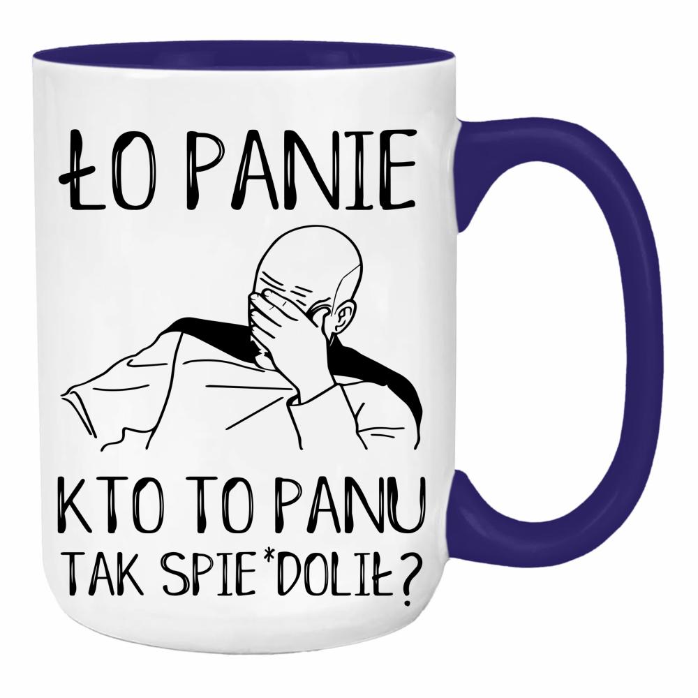 ło panie, kto to panu tak spie#dolił duży kubek ucho kolor kolor navy