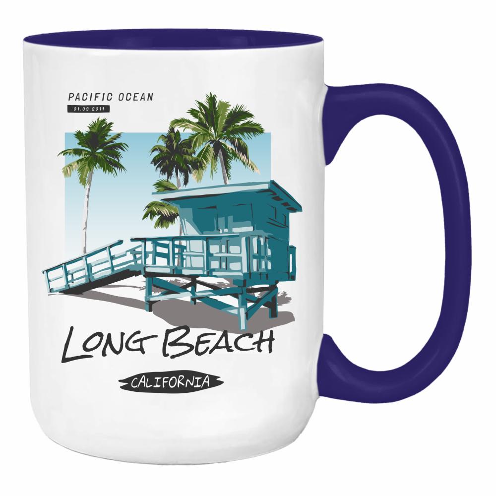 Long Beach duży kubek ucho kolor kolor navy