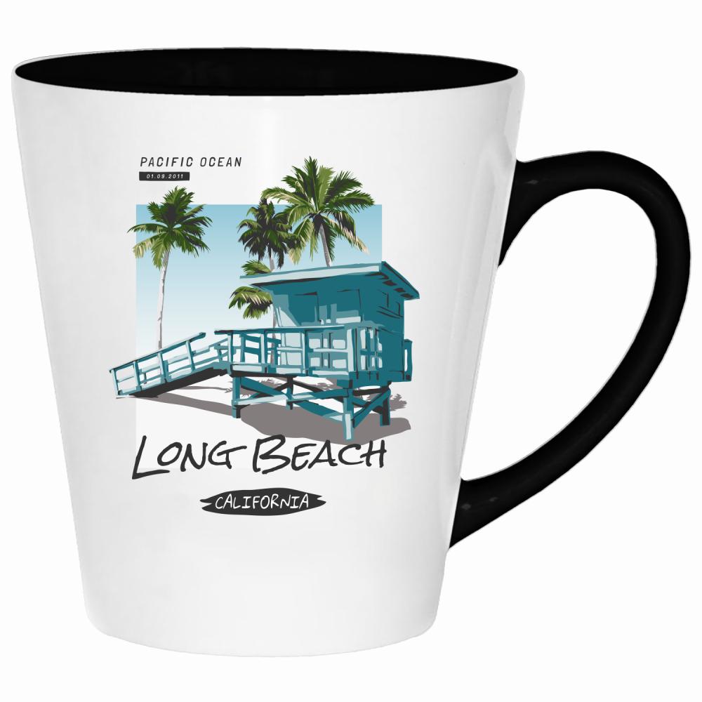 Long Beach kubek latte kolor zielony