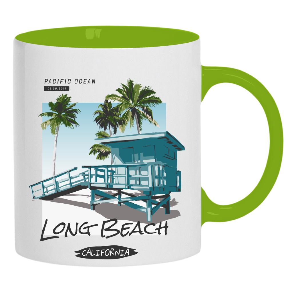 Long Beach kubek ucho kolor kolor zielony