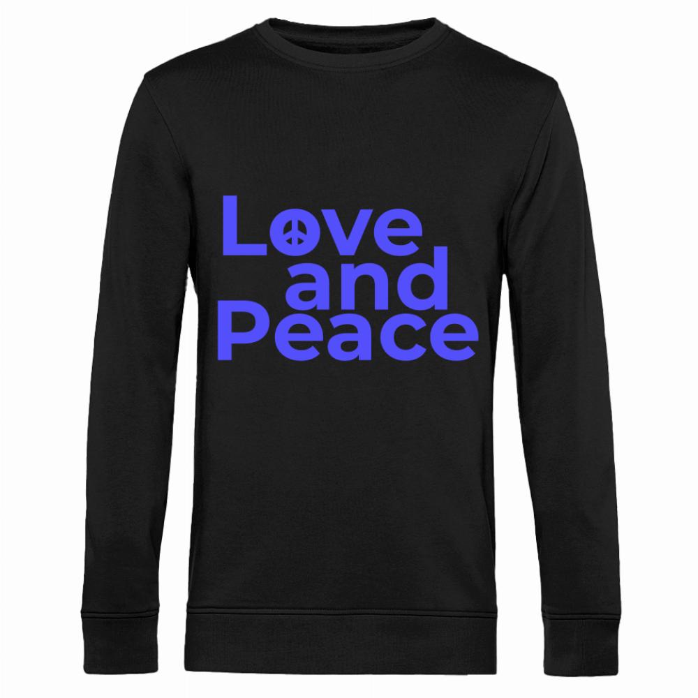 LOVE AND PEACE bluza męska bez kaptura