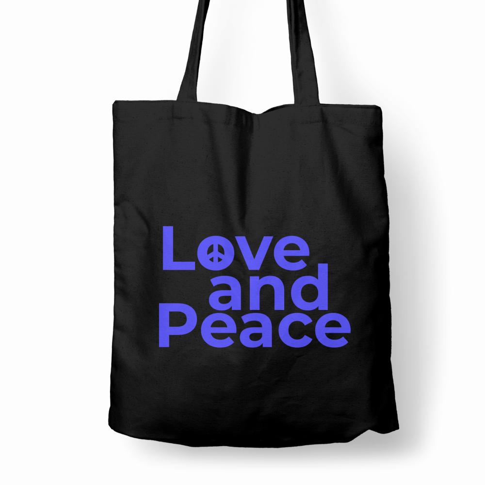 LOVE AND PEACE torba bawełniana