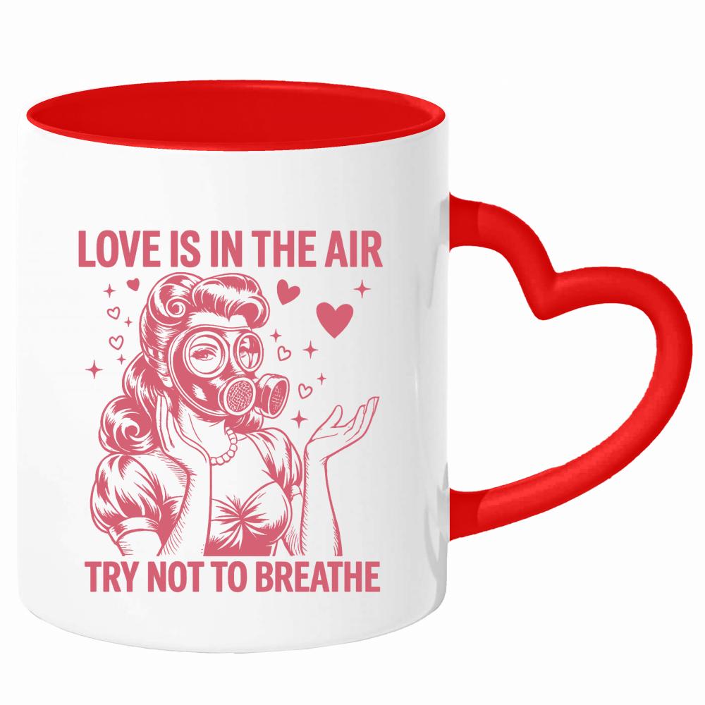 Love is in the air – try not to breathe kubek uchwyt serce