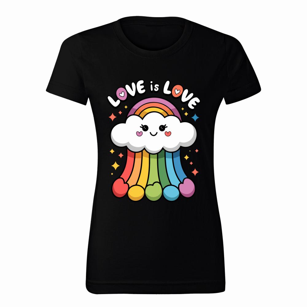 Love is Love 2 koszulka damska kolor navy