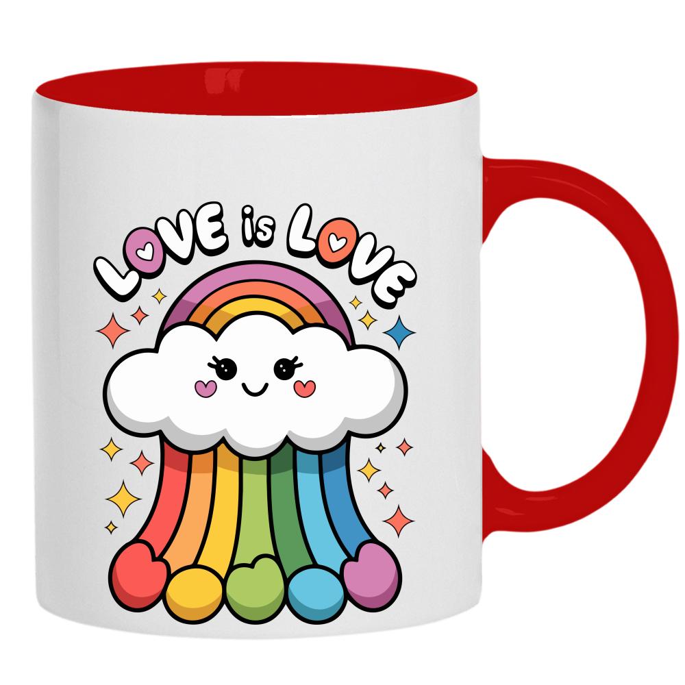 Love is Love 2 kubek ucho kolor