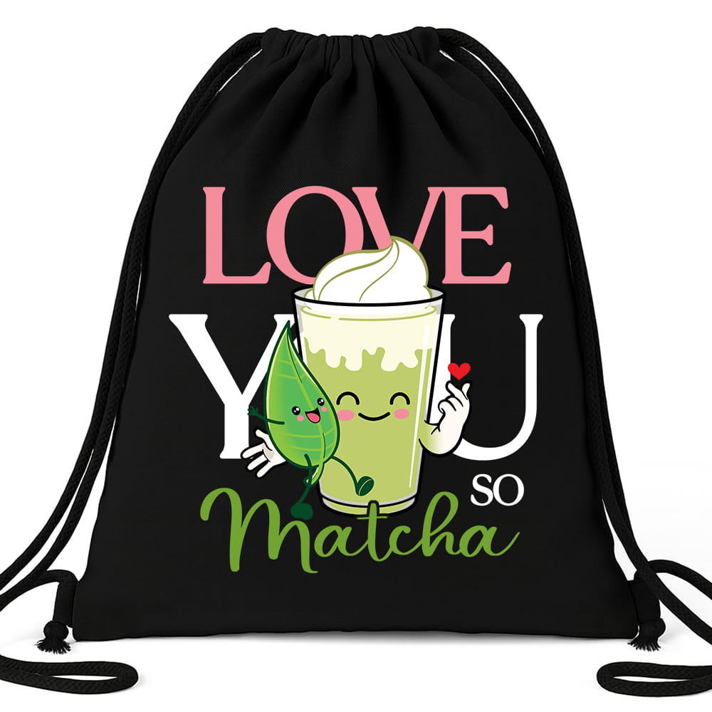 LOVE YOU MATCHA workoplecak kolor czarny