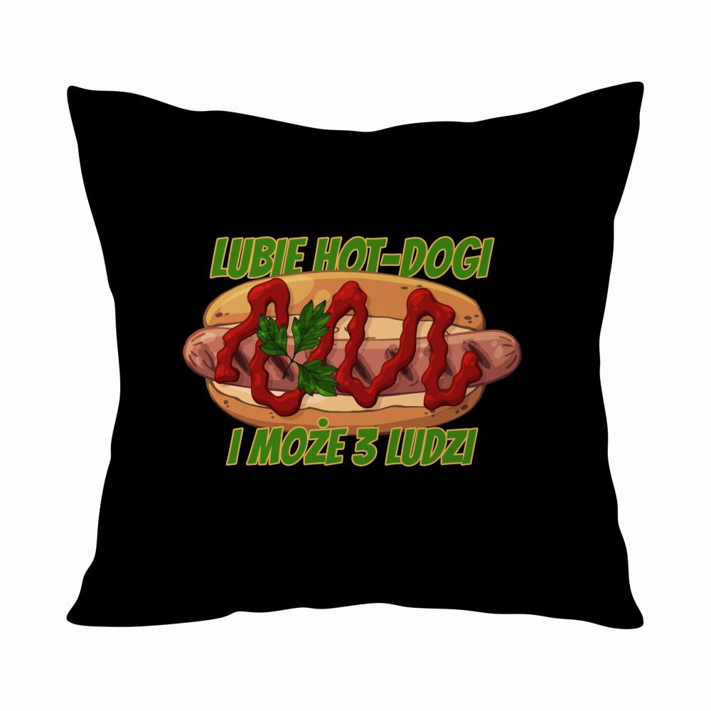 Lubie Hotdogi i Może 3 ludzi poduszka