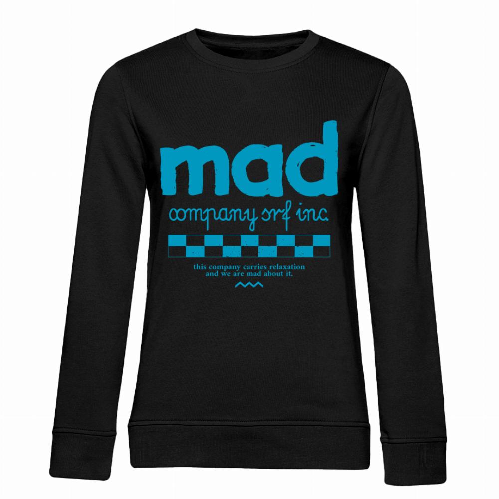 Mad company srf inc. bluza damska bez kaptura kolor czarny