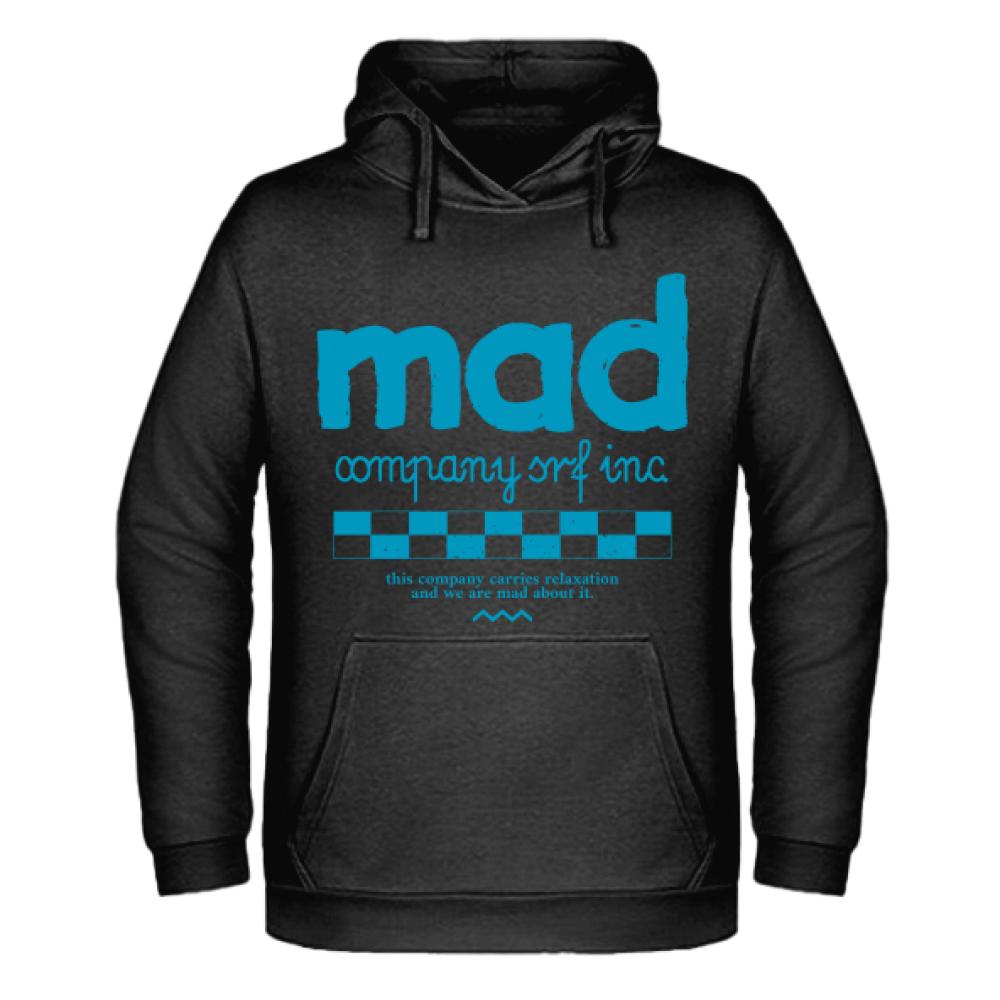 Mad company srf inc. bluza męska z kapturem kolor jasny różowy