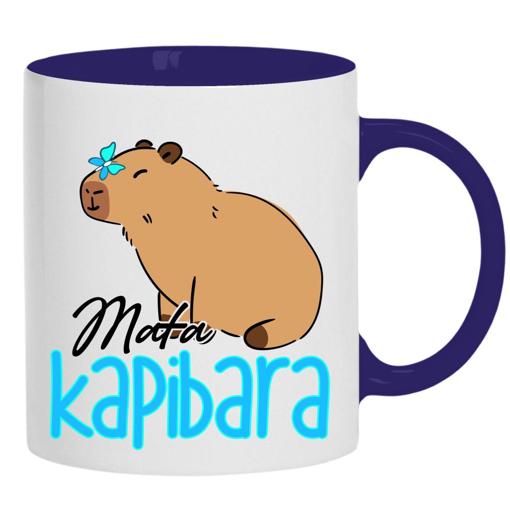 Mała Kapibara kubek ucho kolor kolor navy