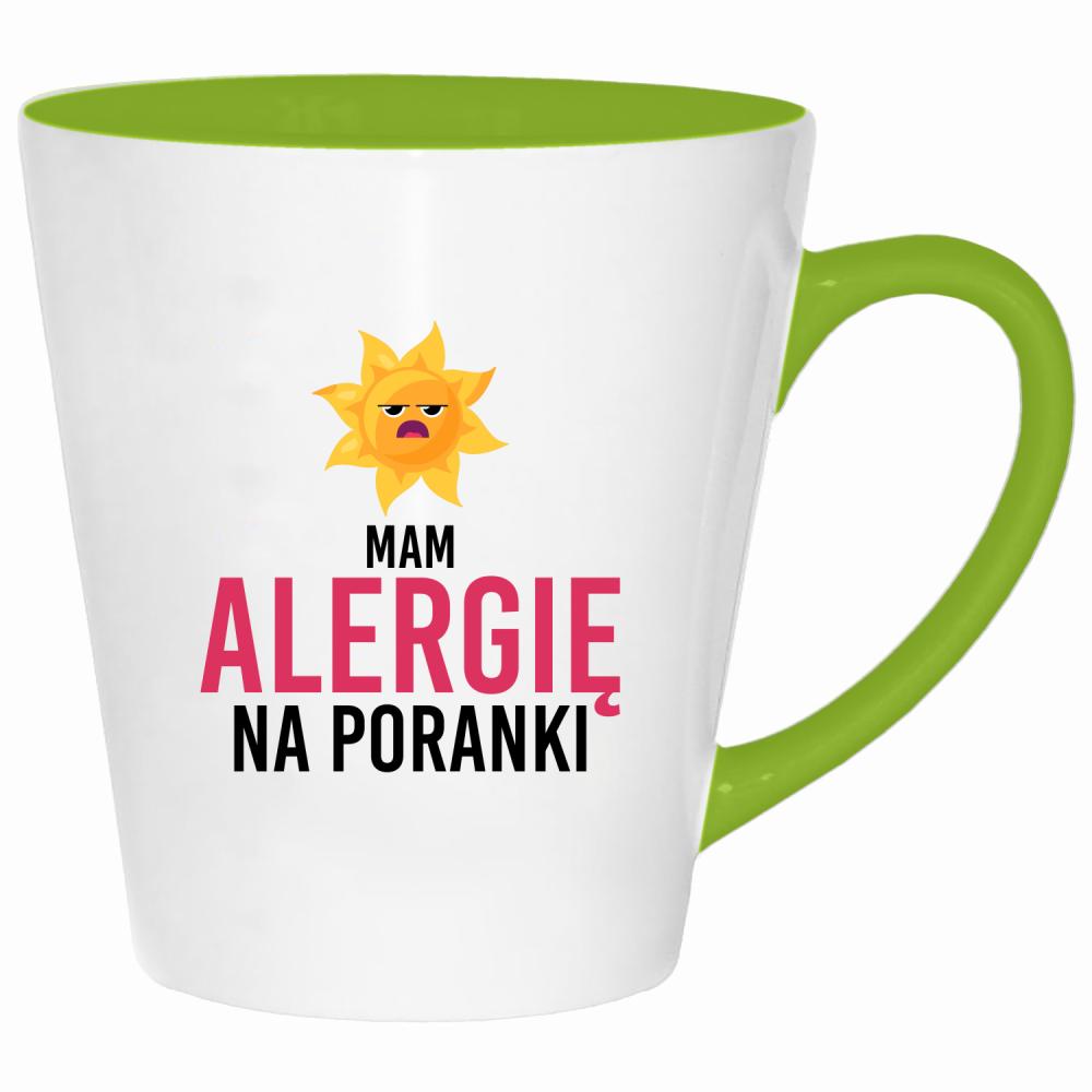 Mam alergię na poranki kubek latte kolor limonka
