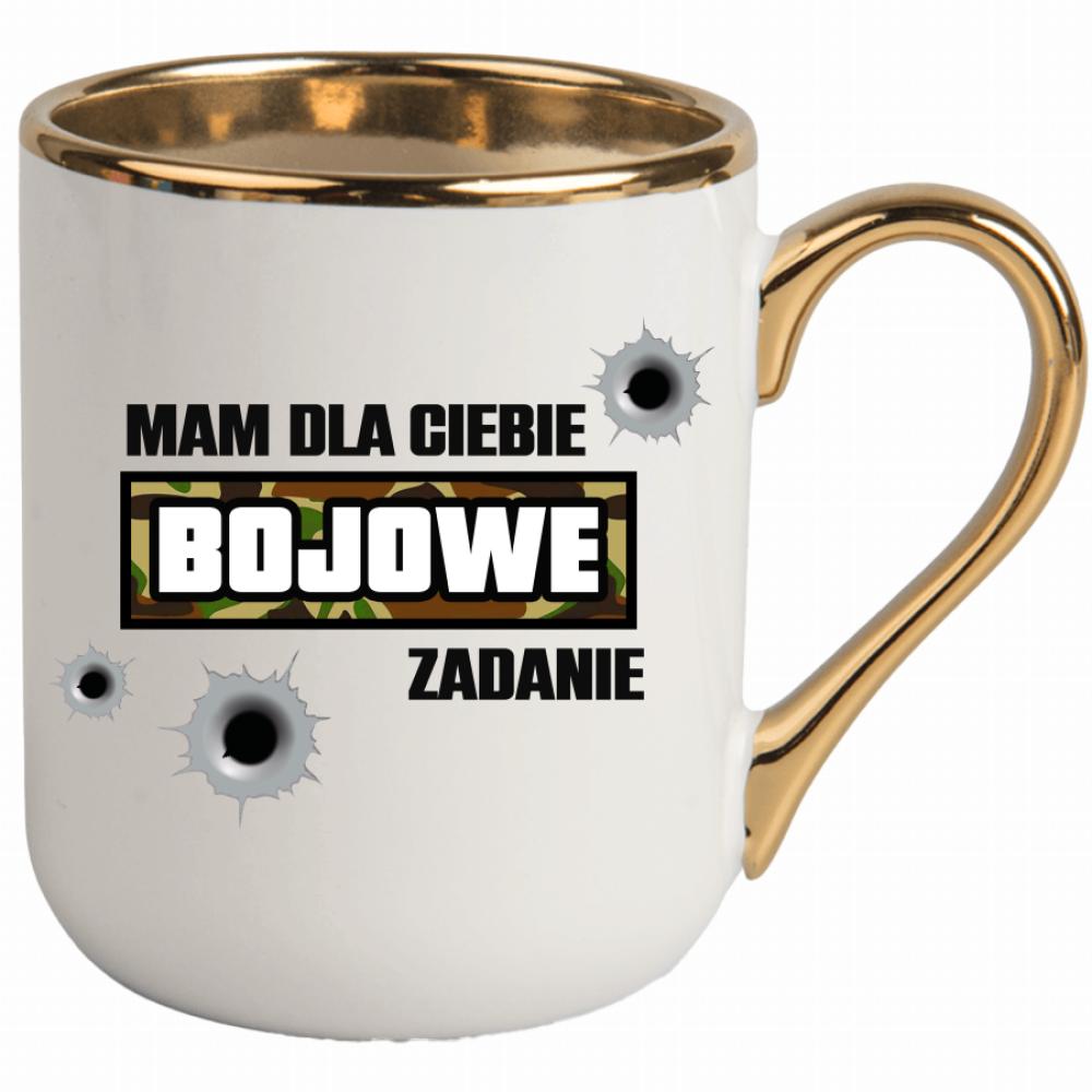 Mam Bojowe Zadanie kubek elegant biały
