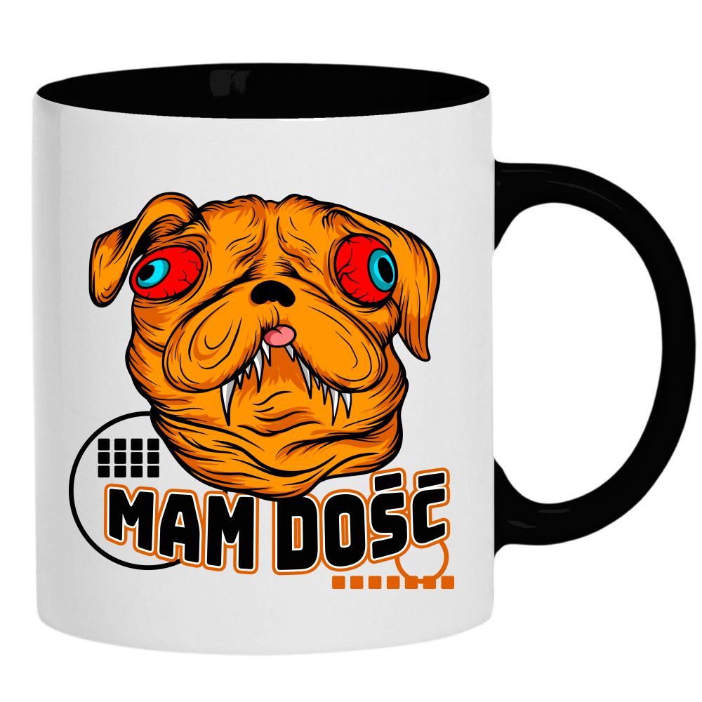 Mam dość kubek ucho kolor kolor czarnyy