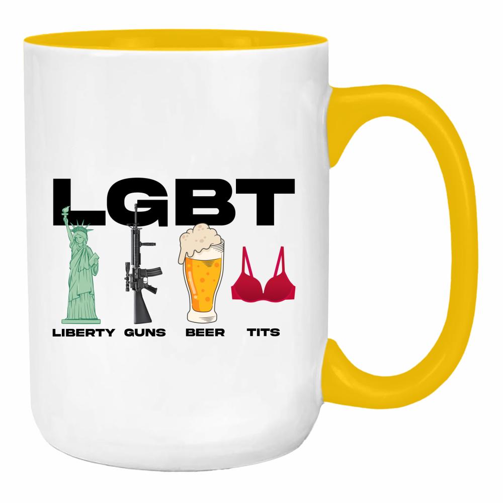 Mam swój styl, mam swoje zasady duży kubek ucho kolor kolor żółty