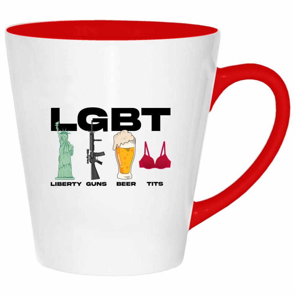 Mam swój styl, mam swoje zasady kubek latte kolor czerwony latte