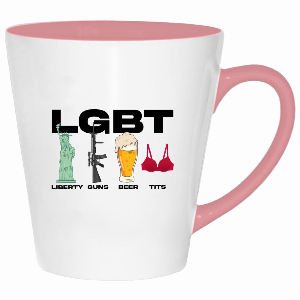 Mam swój styl, mam swoje zasady kubek latte kolor pink