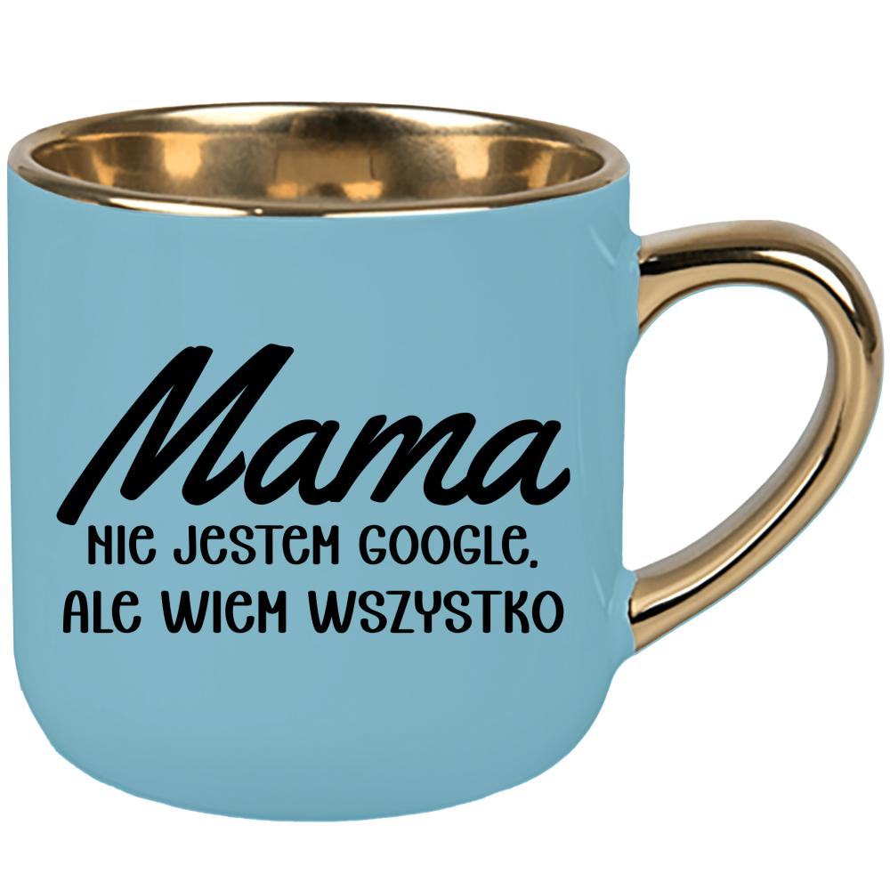 Mama – nie jestem Google, ale wiem wszystko kubek elegant duży kolor niebieski 2