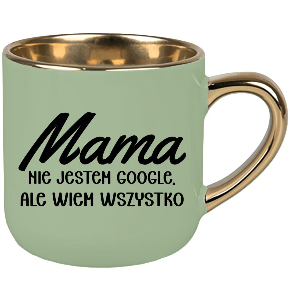 Mama – nie jestem Google, ale wiem wszystko kubek elegant duży kolor zielony 2