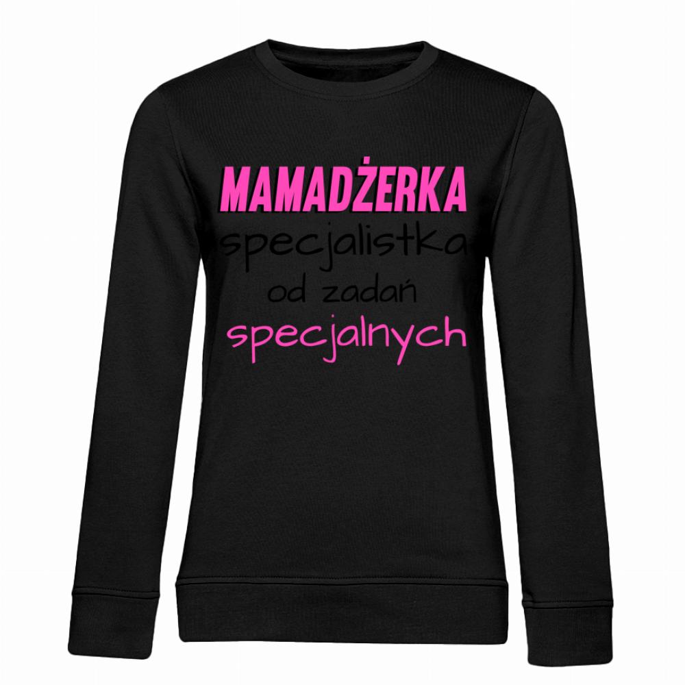 Mamadżerka – specjalistka od zadań specjalnych bluza damska bez kaptura kolor vanilla milkshake