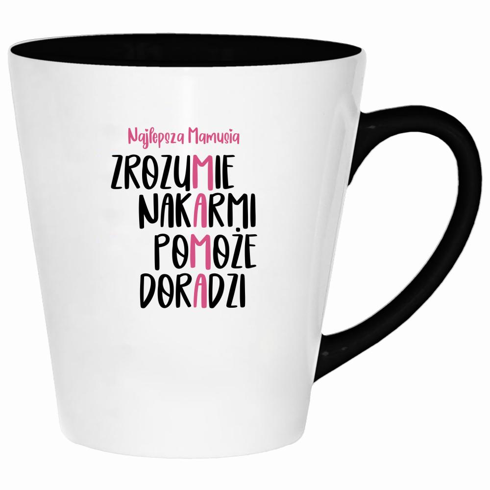 Mamo, dziękuję, że jesteś. Jesteś najlepsza kubek latte kolor różowy