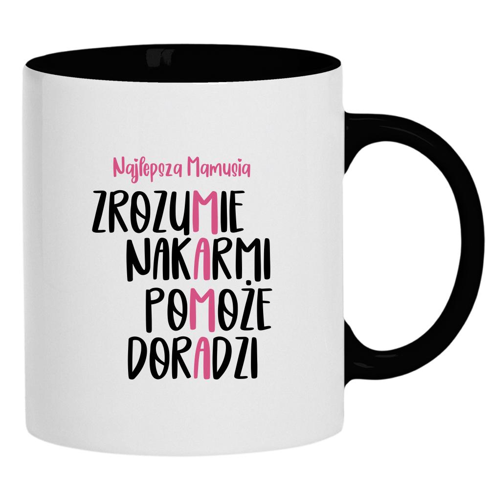 Mamo, dziękuję, że jesteś. Jesteś najlepsza kubek ucho kolor kolor czarnyy