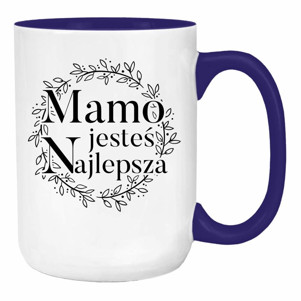 Mamo, jesteś najlepsza 2 duży kubek ucho kolor kolor navy