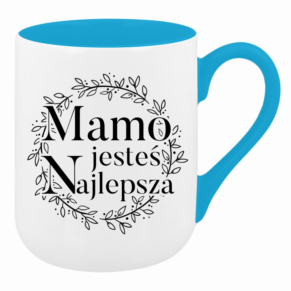Mamo, jesteś najlepsza 2 kubek coffee kolor turkusowy