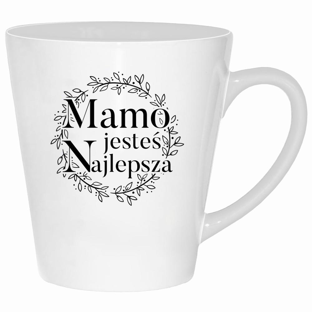 Mamo, jesteś najlepsza 2 kubek latte kolor biały