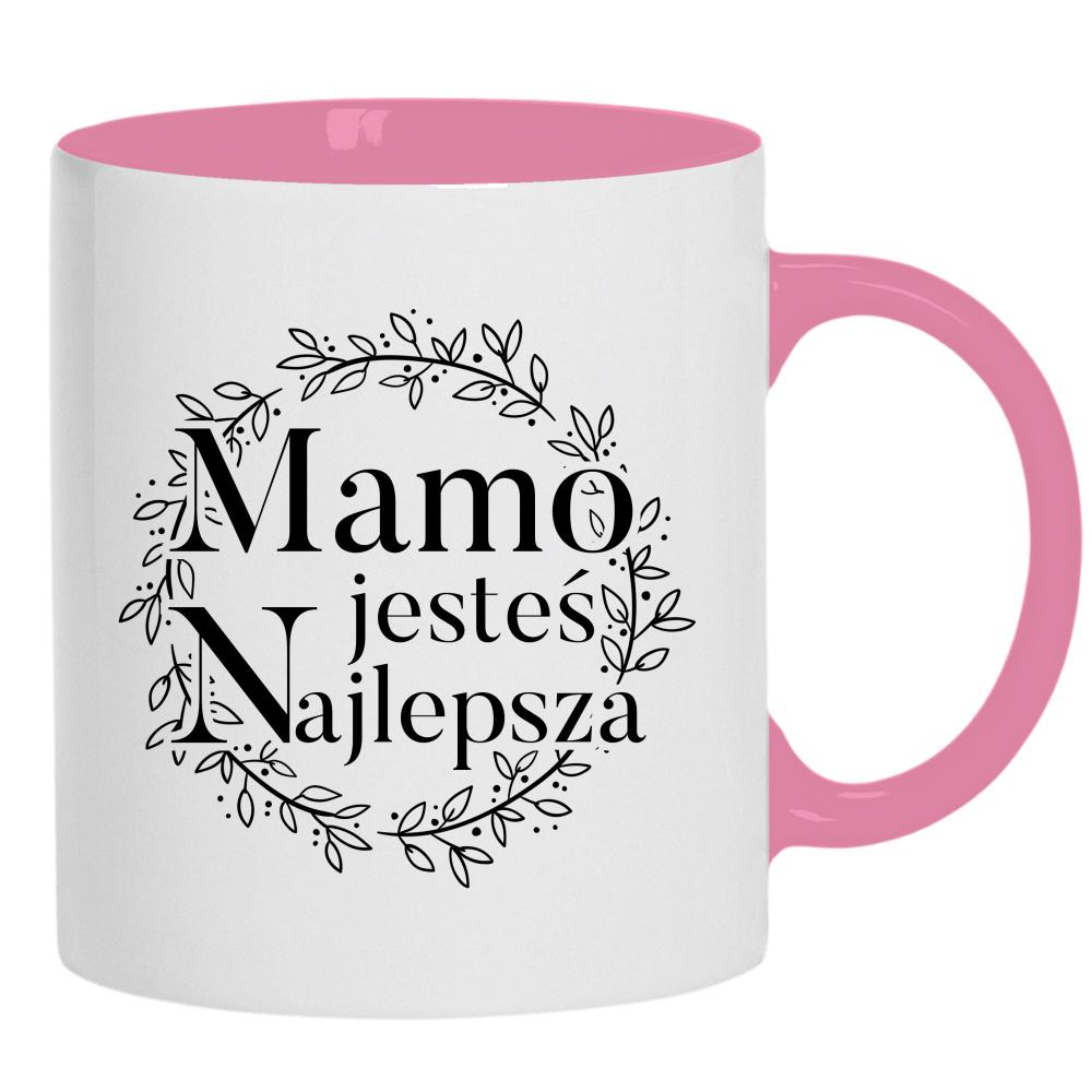 Mamo, jesteś najlepsza 2 kubek ucho kolor kolor różowy