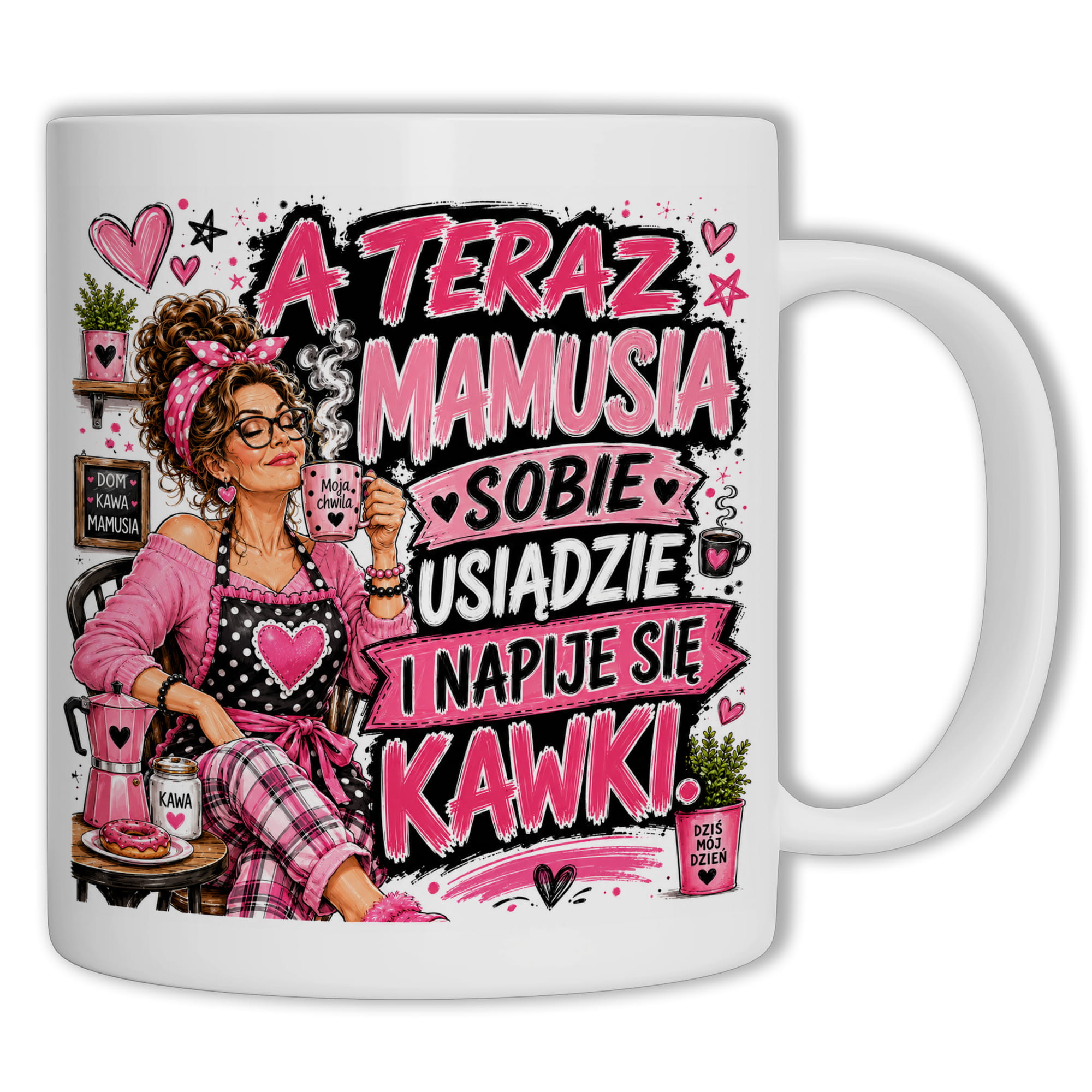 Mamusia sobie usiądzie i napije się kawki
