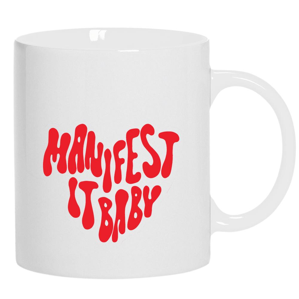 Manifest it Baby kubek ucho kolor kolor biały