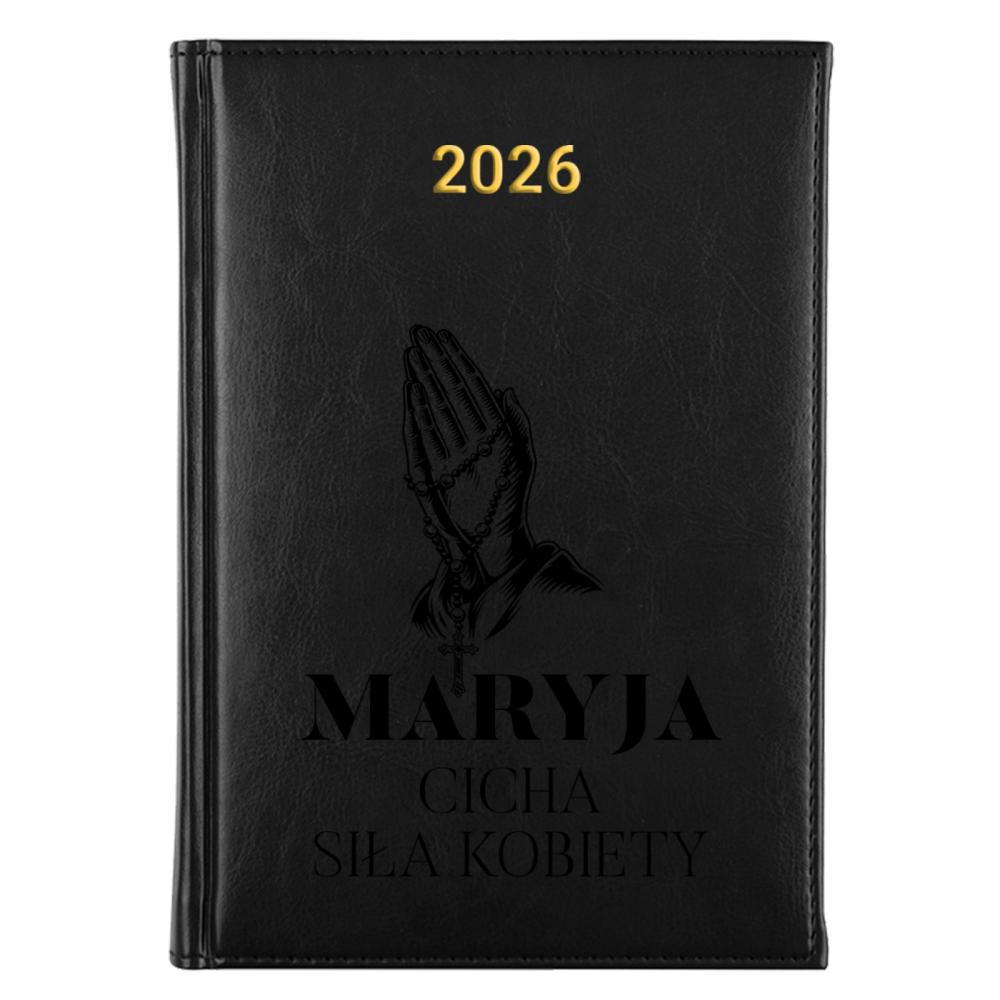 Maryja – cicha siła kobiet kalendarz książkowy a5 2026 kolor srebrny