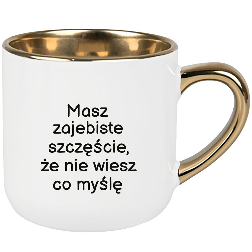 Masz zaje#iste szczęście kubek elegant duży kolor czerwony