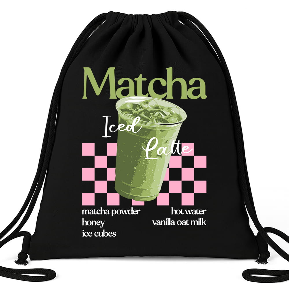 MATCHA ICED LATTE workoplecak kolor czarny