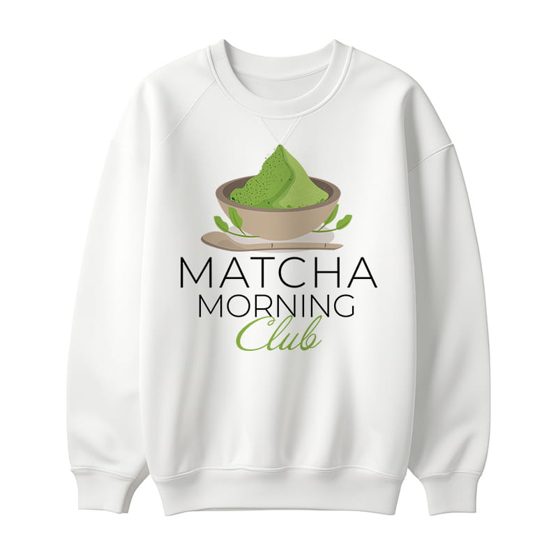 MATCHA MORNING CLUB bluza damska bez kaptura