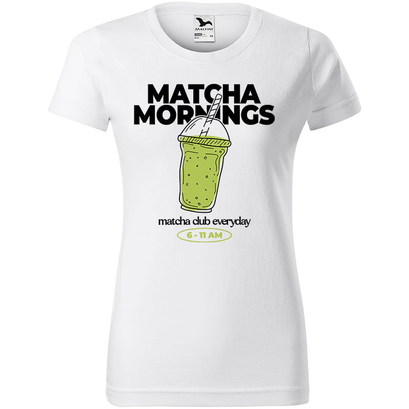 MATCHA MORNINGS koszulka damska