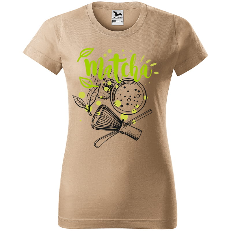 MATCHA koszulka damska kolor koszulka piaskowy