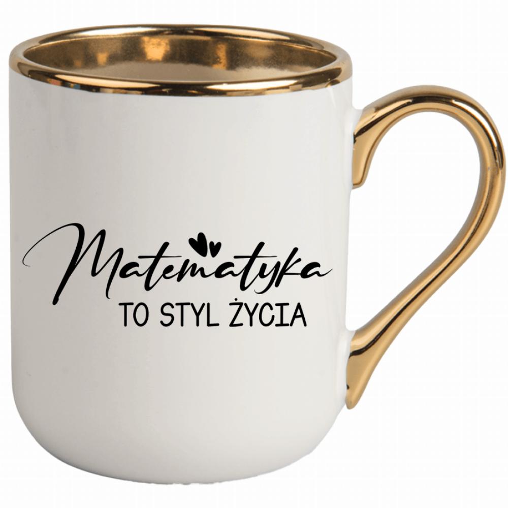 Matematyka to styl życia kubek elegant biały