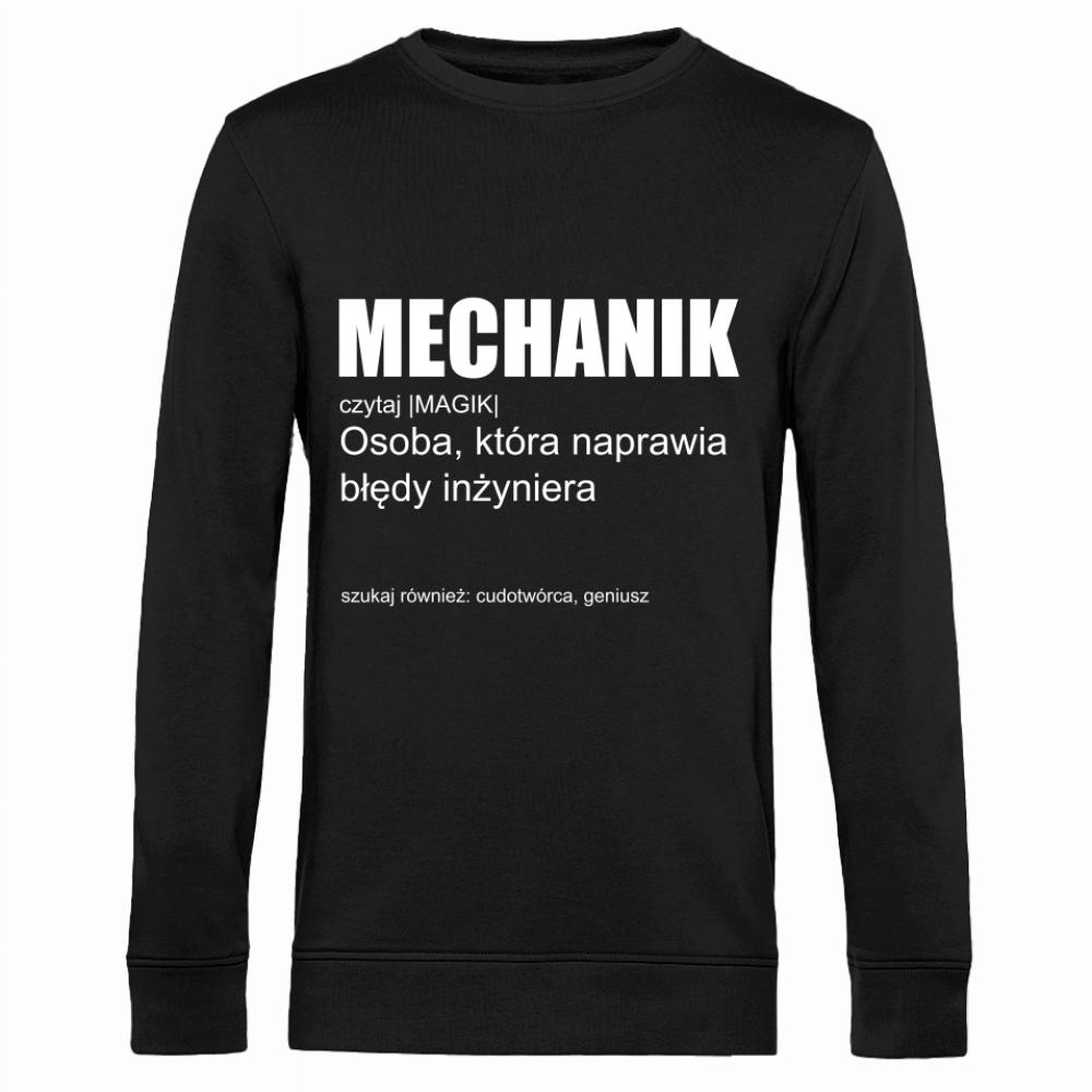 MECHANIK CZYTAJ MAGIK bluza męska bez kaptura