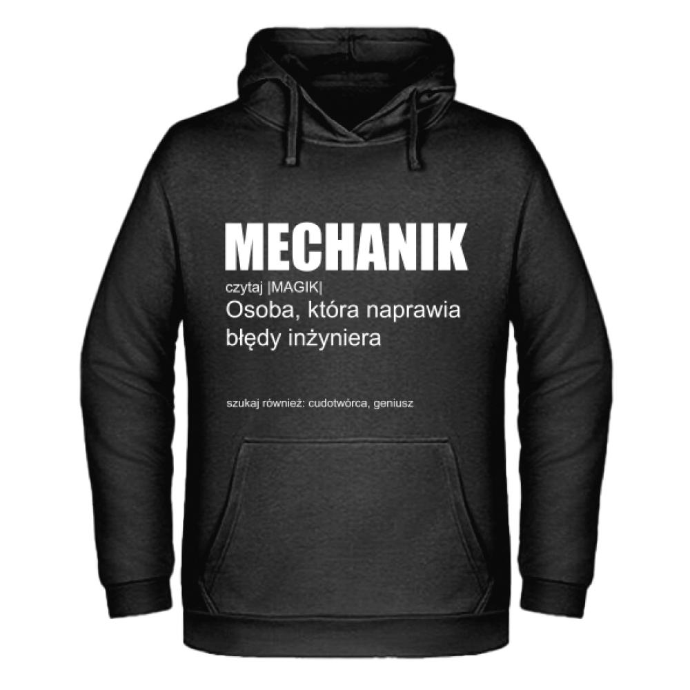 MECHANIK CZYTAJ MAGIK bluza męska z kapturem