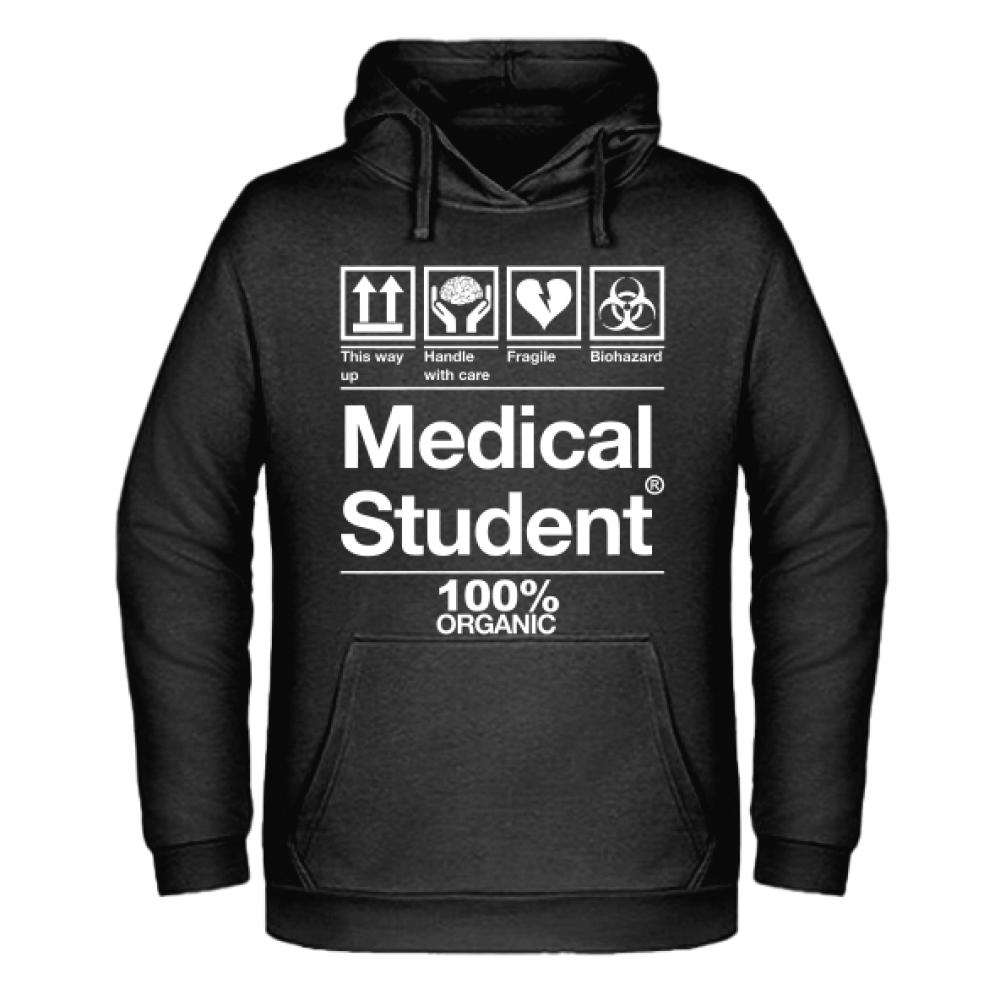 Medical Student – 100% Organic bluza męska z kapturem