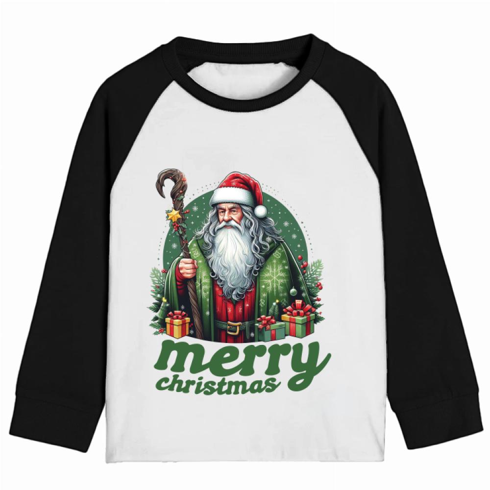 Merry Merry Christmas piżama dziecięca kolor koszulka różowa